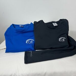 JL Racing Long Sleeve Performance Tops (2-shirt bundle)Blue & Black Size Medium